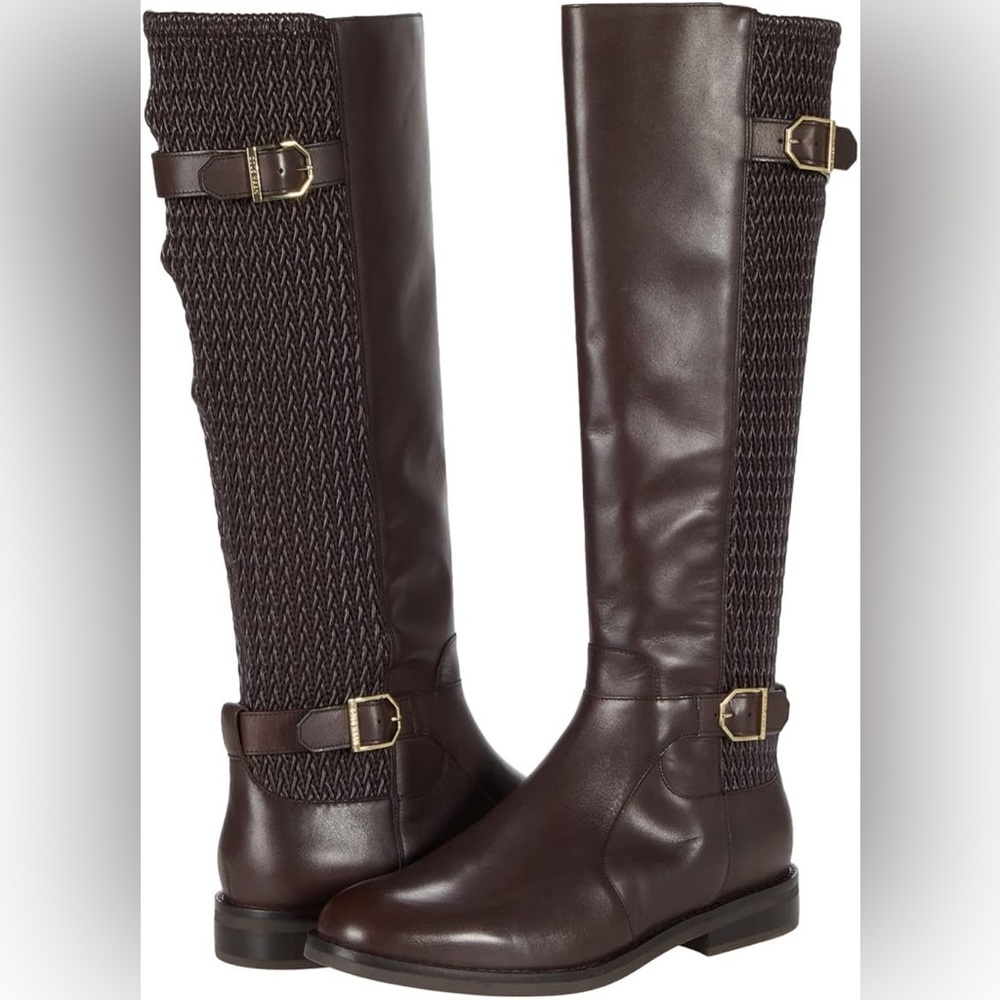Cole Haan womens Chesley Water Resistant Riding Boots - Picture 1 of 15